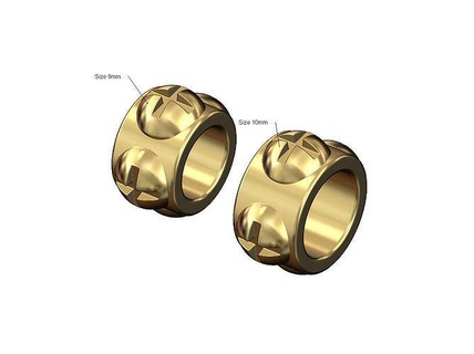 phillips parafuso cabeça motivo conta charme hardware pulseira pingente tubo joalheria imprimível ouro prata colar jóias esterlina 3d modelo pulseiras 3d print model - Mito3D