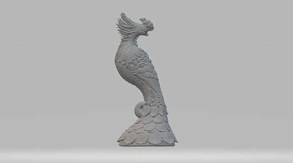 Fenice 3d modello uccello aquila mitologia pendente gioielleria creatura Drago fantasia immaginario bestia natura magico ciondoli arte sculture 3d print model - Mito3D