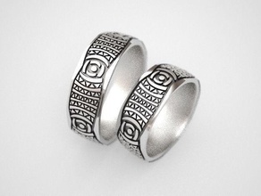 fotógrafos casamento argolas original oferta casamento fotógrafo enfeite esmalte prata joalheria anel banda projeto 3d print model - Mito3D