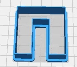 pi Cas gaine biscuit coupeur grec alphabet majuscule Jeux jouets 3d print model - Mito3D