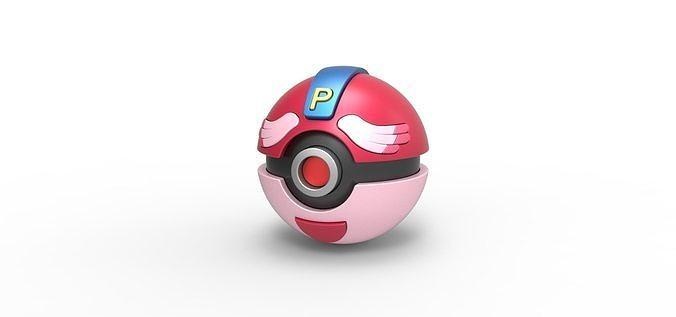 pia Chansey Ball Pokeball Pokémon Konzept Container Anime Spielzeug drucken druckbar Piachansey Hobby DIY 3d print model - Mito3D