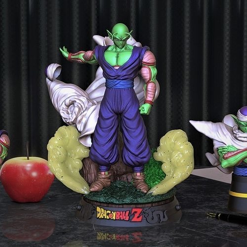 piccolo dragon balle figurines table dragon ball stl 3d impression nomk goku gohan végéta goten broly roshi buu cellule congélateur imprimable anime collectionner art sculptures 3D print model - Mito3D