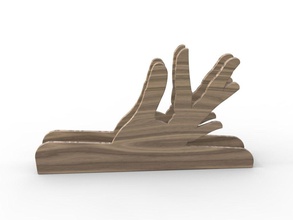 mão direita tecido de caso a casa cozinha desafio personalizado easywood singlefile jantar 3d print model - Mito3D