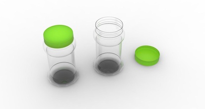 pepinillo botella verde plastico gorra envase vaso comida beber tarro pasatiempo bricolaje diy mano herramientas 3d print model - Mito3D