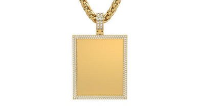 picture pendant 1-2 inch 14 beauty gold jewelry silver printable platinum pendants gift happy fashion white gem rip brilliant brillant necklace 3d print model - Mito3D