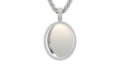picture pendant 1-2 inch n 22 beauty gold jewelry silver printable platinum pendants gift happy fashion white gem rip brilliant brillant necklace 3d print model - Mito3D
