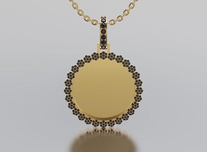 picture pendant gold silver jewellery jewel design briliant gem luxury fashion 3d cad business brilliant jewelry diamond ring pendants 3d print model - Mito3D