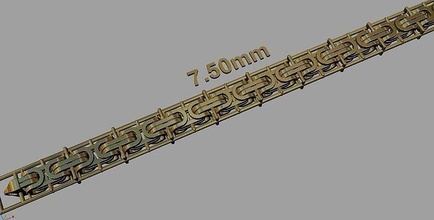 parça füzyon oyuk zincir is oyuncular anahtarlık kral zinciri altın gümüş yazdırılabilir takı mücevher bağlantı bilezik bilezikler cad kolye endüstri moda güzellik makine yazdır tıklayın 3d print model - Mito3D