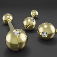 piercing or d2 bijoux daimond de luxe nez forme d'argent d'autres 3d print model - Mito3D