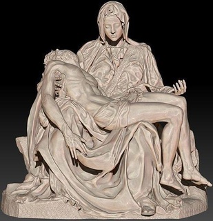 piedad miguel ángel remasterizado completo Jesús vaticano basílica Vaticano religión virgen maria Arte esculturas 3d print model - Mito3D