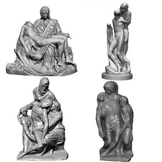 pieta Michelangelo Vatikan Bandini Rondini Fitnessstudio buonarroti Italien Renaissance Kunst Skulpturen 3d print model - Mito3D