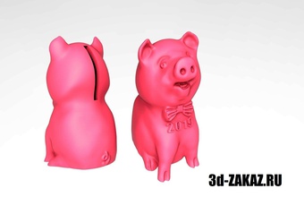 pig logo 2019 art new year symbol character toy figure statue signs logos 3d print model - Mito3D
