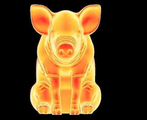 schwein statue tiere kunst tier charakter säugetier skulptur sitzung kopf gesicht skulpturen 3d print model - Mito3D