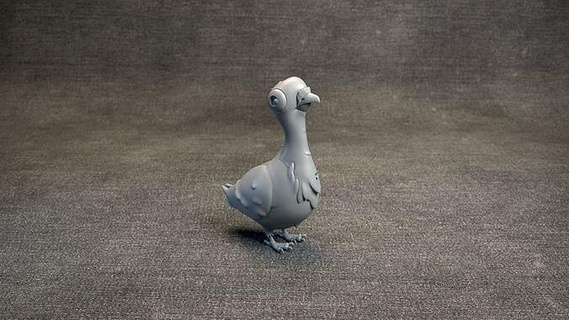 pigeon - stylized bird 3d printable model dove cartoon figure 3dprinting sculpture deco house animal tableware toy games pet aircraft flyingrat art sculptures 3d print model - Mito3D