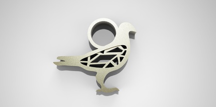 piccione pendente ciondoli gioielleria 3dprinting moda accessori 3d print model - Mito3D