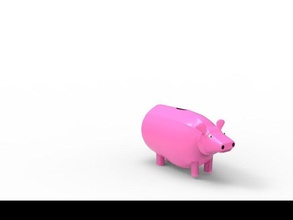 piggy bank hobby-diy pork money cash coin history challenge pig hobby diy other 3d print model - Mito3D