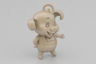 piggy toy sculpture figurine art figure doll statue pigs deco boar decor rocking horse games toys 3d print model - Mito3D