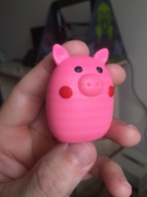 piggy sanat domuz minipig oyuncak 2019 toon çizgi film oyuncaklar şekil heykel Anahtarlık para heykeller sembol mini 3d print model - Mito3D