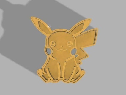 Pikachu biscotto taglierina cucina Pokemon cartone animato Casa cenare 3d print model - Mito3D