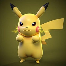 pikachu pokémon pokémons pokemongo zbrush impression pichu raichu jouet articulé nintendo jeux jouets 3d print model - Mito3D