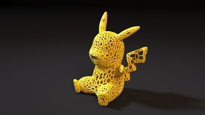 Pikachu Pokémon voronoi Pokemons eevee Vaporeon Jolteon Flareon espeon Umbreon leafeon Galzeon Sylveon vulpix Geschichten Spiele Spielzeuge Haus Dekor 3D print model - Mito3D