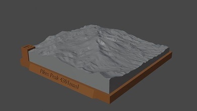 Hechte Gipfel Berg Landschaft Vulkan Terrain Umgebung Natur Photogrammetrie Elevation Wissenschaft 3d print model - Mito3D