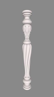 pillar 007 3d model print carving 3dmodel cnc artcam carved decor stairs baroque art relief wood ornament classic furniture decoration architectural house 3d print model - Mito3D