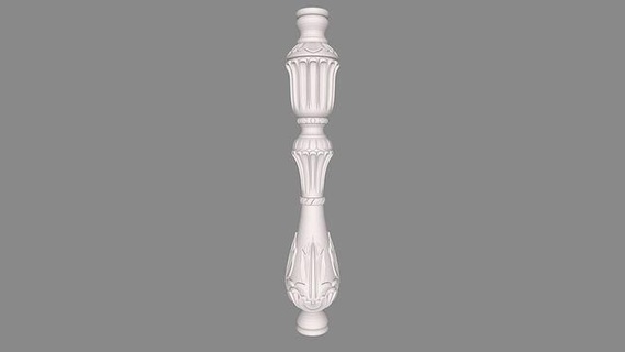 pillar 008 3d model print carving 3dmodel cnc decor artcam furniture classic ornament barocco rococo finishes relief stairs carved classical wood art decoration wooden baroque house 3d print model - Mito3D