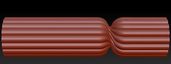 pilar dobrado ondulações listrado nervuras ondulação vela listra redemoinho mofo Sabonete resina silicone clássico torcido espiral dobrar casa decoração 3d print model - Mito3D