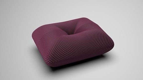 almohada cubo silla interior cama dormitorio tela moderno habitación dormir diseño vivo solido 3d casa 3d print model - Mito3D