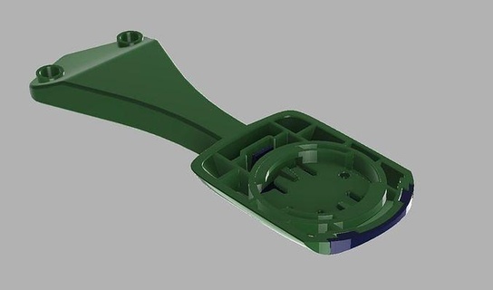 pinarello talon ultra wahoo elemnt bolt equipment spoon mount front upmount handlebar aero gps unit hobby diy mechanical parts roam 3d print model - Mito3D