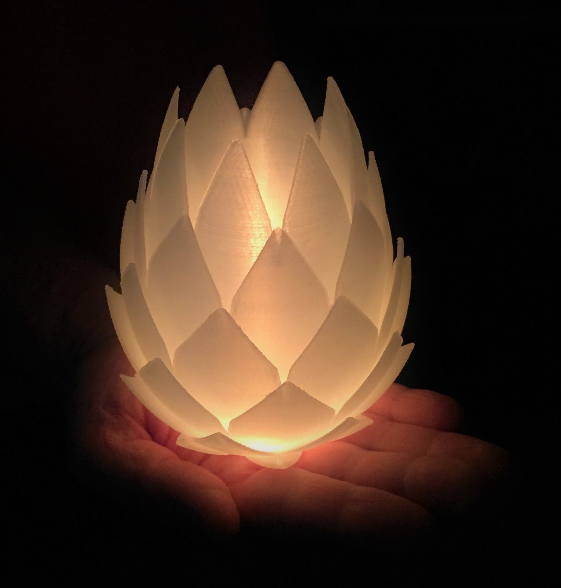 pine cone tealight candle holder house tea crimean designer light lighting flame decor 3D print model - Mito3D