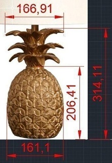 pineapple character ornamental object decor house 3d print model - Mito3D