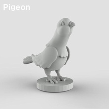 pineon pombo gesso cornija frontão cartuche enfeite arte esculturas 3d print model - Mito3D