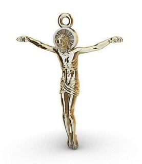 pingente jesus pendant jewelry gold santo religious silver art saint printable jewel jewellery sculptures pendants 3d print model - Mito3D