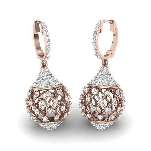 pignone orecchino gioielleria orecchini earrings3d pendientes brinco kolczyki corvette gas d'oro gioiello juwel cercei 3dprinted 3dmodeling diamanti anelli 3D print model - Mito3D