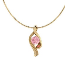 pink diamond pandant pendant jewelry platinum necklace gem gold chain precious accessory silver printable brilliant fashion beauty brillant models pendants 3d print model - Mito3D