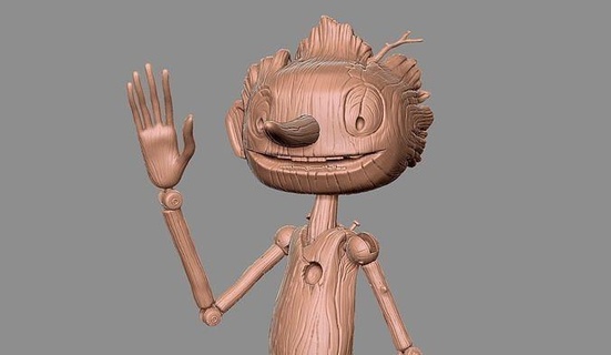 Pinocchio del toro pose 1 Pinochio William Netflix films fantoche statue jouets figure fantaisie Jeux 3d print model - Mito3D