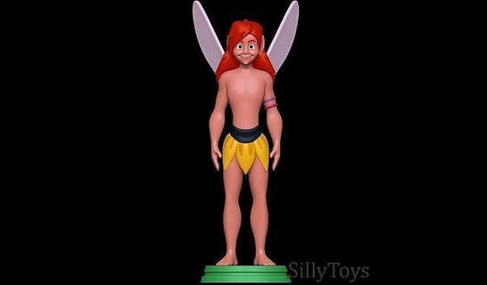 pip - ferngully ferngully pip male man faerie fairy art sculptures  3d print model - Mito3D