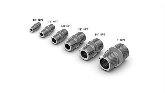 tubo esadecimale capezzolo collezione npt industriale montaggio connettore tubazioni impianto idraulico ansi come ingegneria meccanico parte design passatempo Fai parti 3d print model - Mito3D