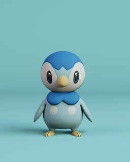 piplup game toy action pokemon anime japan tokio cartoon art manga cute home collectible sculpture character games toys 3d print model - Mito3D