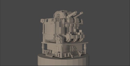 pirata casa barco connon mar oceano capitán pasatiempo bricolaje diy 3d print model - Mito3D