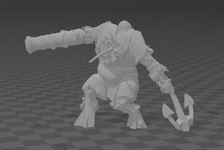 pirate maneaters - ogre mawtribes dynamic pose whfb ogor warhammer fantasy cannon ocean sea creature aos wargaming miniatures undergut maw tribe games toys 3d print model - Mito3D