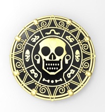 piratas maldito azteca oro arte antiguo plata joya decoración florido moneda joyería 3d print model - Mito3D