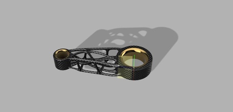 pistón conectando varilla diseño tecnología 3d impresión futurista ciencias ingenieria 3d print model - Mito3D