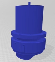 piston cover technology plastic valvola depression pressure science engineering 3d print model - Mito3D