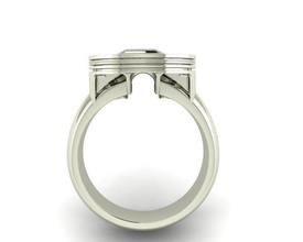 pistone squillare anello moda motori gioielleria anelli 3d print model - Mito3D