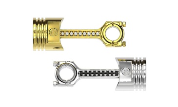 piston kamış altın kolye 3d yazdırılabilir motor stl dosya silindir yazdır gergedan sterlin gümüş elmas takı mücevher model modelleme 3d print model - Mito3D