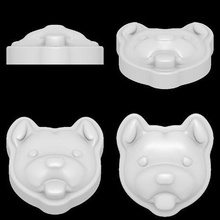 pitbull muffa cibo cane bathbomb neve fai sapone passatempo 3d print model - Mito3D