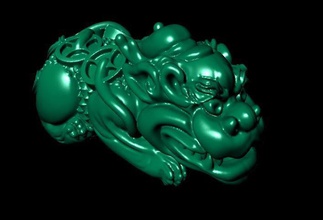 pixiu encanto la joyería dragón el mágico plata de oro joya lewellry ty huu china Impresora 3d resina imprimible sterling criatura collar bracelate los collares 3d print model - Mito3D